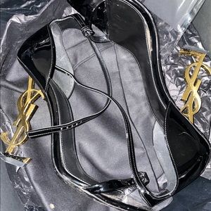 Saint Laurent Opyum Patent Leather Sandals